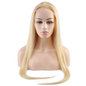 Gerçek Front Lace Platin Tül Peruk - 90-95cm